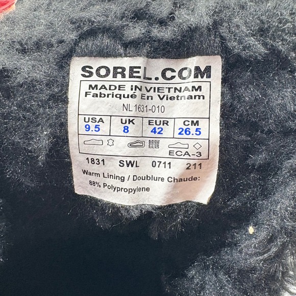 Sorel Tivoli Waterproof Winter Boots Black Faux Fur Lined Women Size 9.5 - Picture 8 of 10